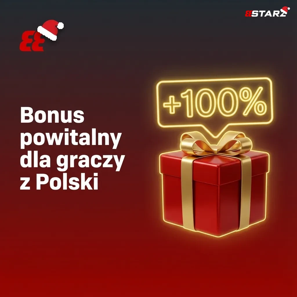 Grafika promująca bonus powitalny 200% do 1600 PLN dla nowych graczy z Polski, sport i kasyno.