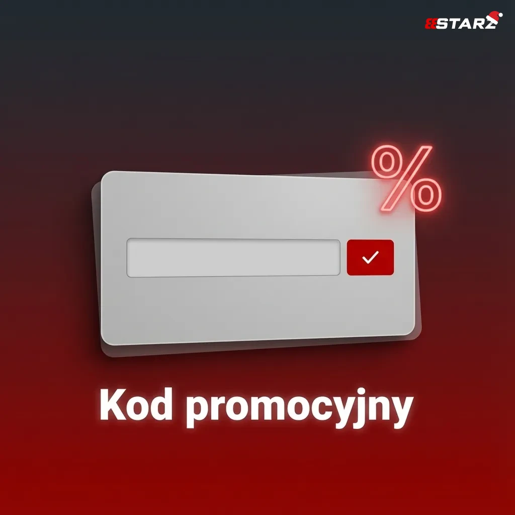 Grafika z przykładowymi kodami promocyjnymi START200, SLOT50 i SPORTFREE oraz instrukcją ich użycia przy rejestracji