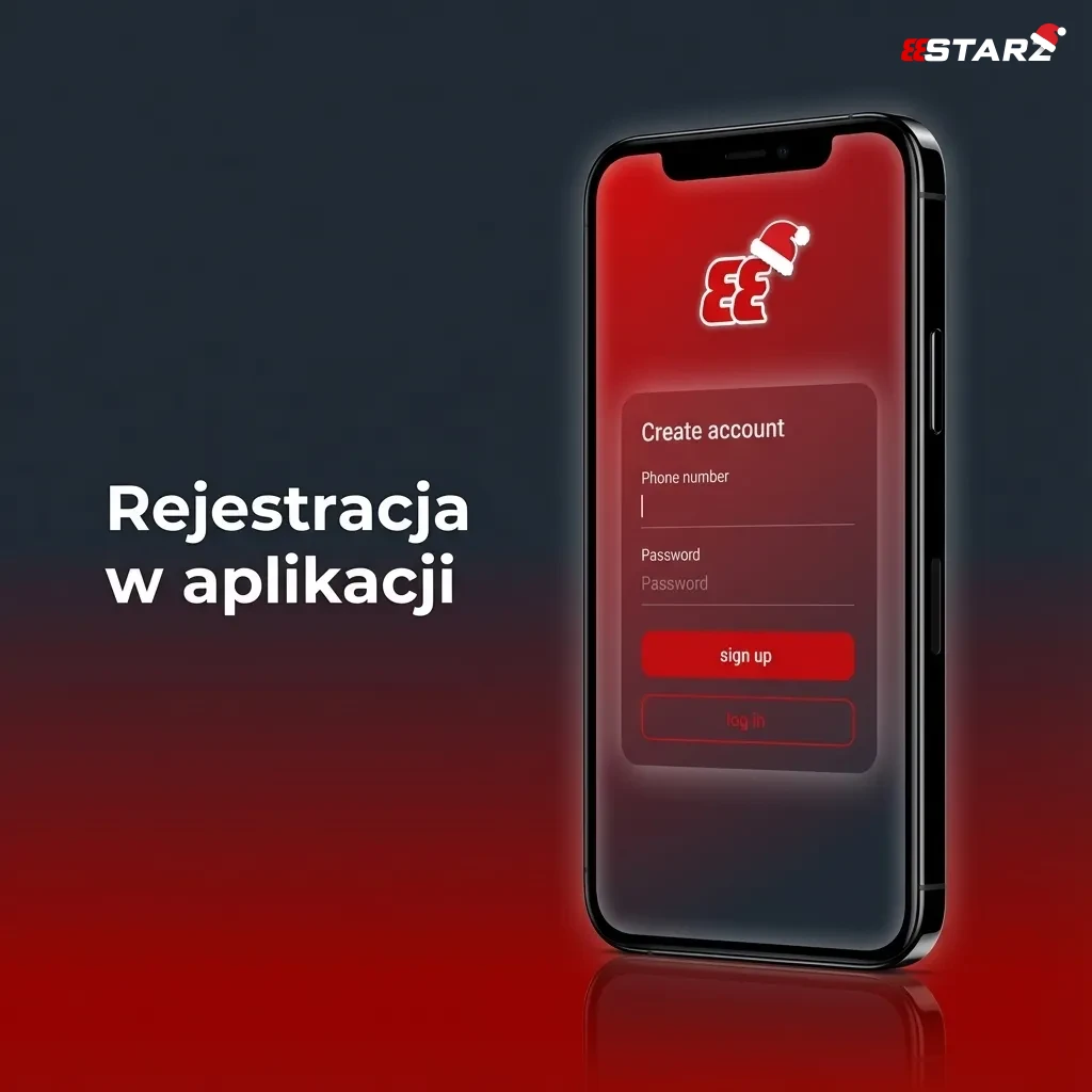 Ekran rejestracji w aplikacji 888starz z polami danych osobowych, hasła, waluty i kodu promocyjnego