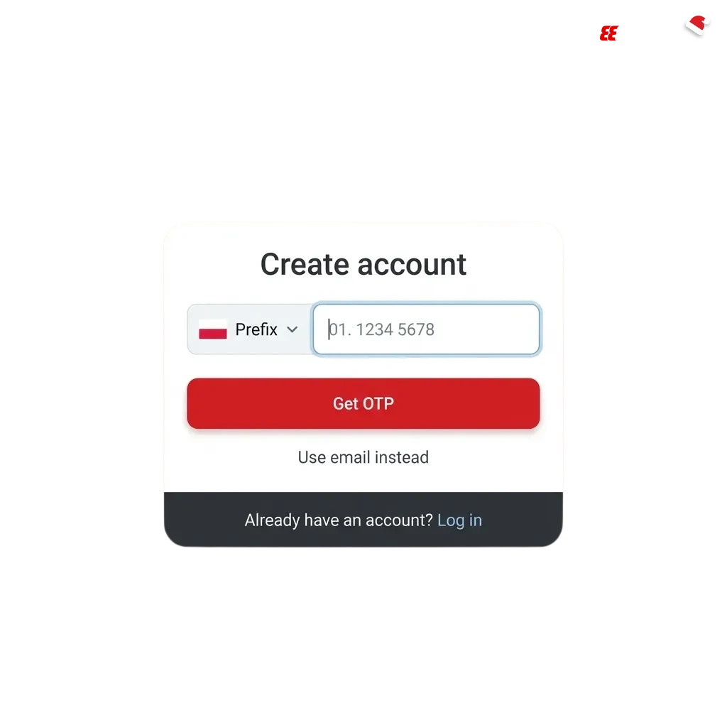 Ekran rejestracji i logowania 888starz z polskim interfejsem, formularzem danych i informacją o bonusie powitalnym