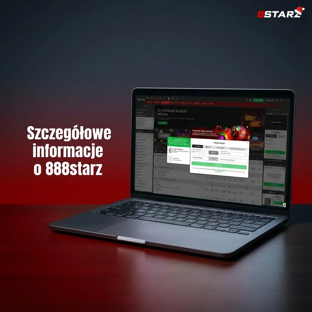 Interfejs platformy 888starz pokazujący zakłady sportowe, gry kasynowe i aplikację mobilną dla graczy z Polski